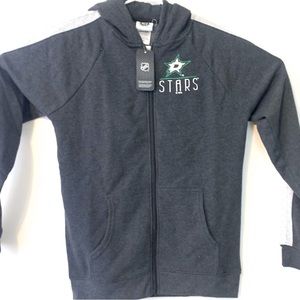 NWT Women's Dallas Stars Full Zip Jacket Size Medium Gray New